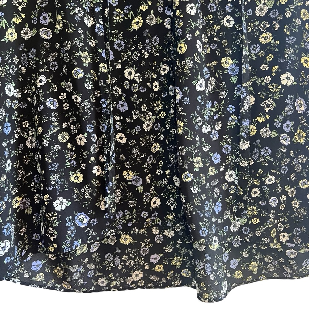 Uniqlo x Paul & Joe floral short sleeve loose fit blouse L excellent condition - Picture 6 of 14
